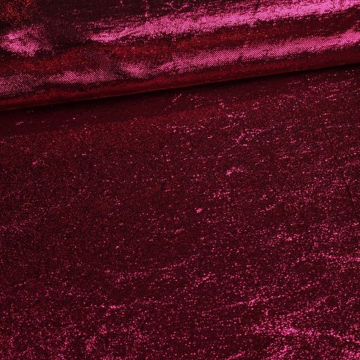 Lurex stof gekreukt fuchsia