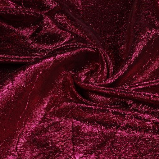 Lurex stof gekreukt fuchsia