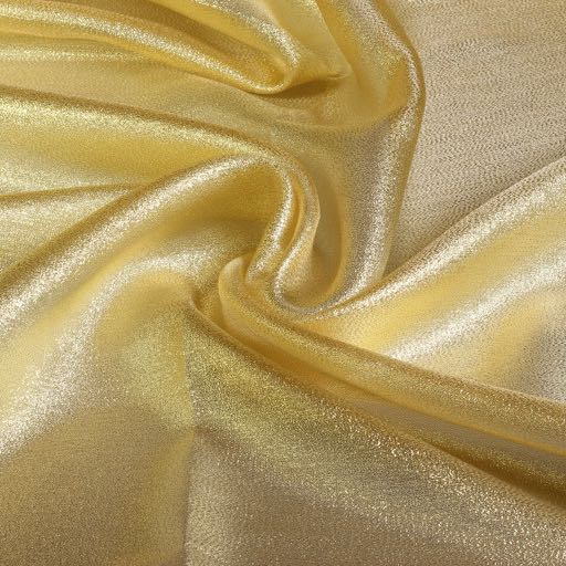Fancy Organza crepe stof goud
