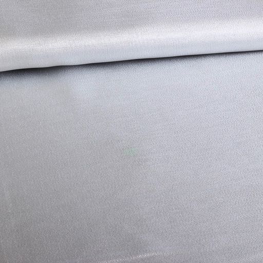 Fancy Organza crepe stof zilver