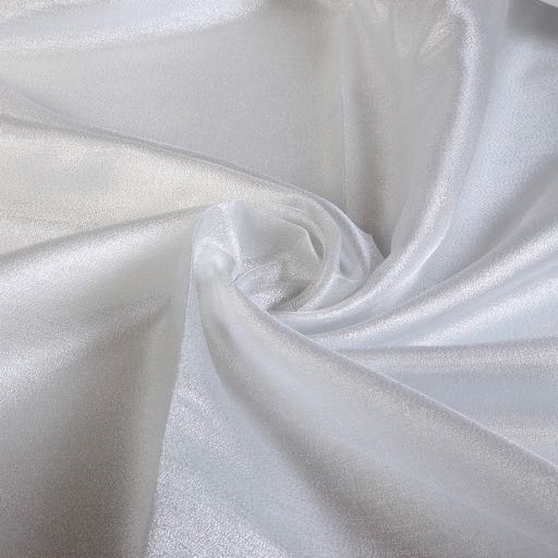 Fancy Organza crepe stof zilver