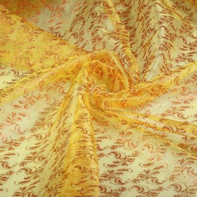Organza stof goud