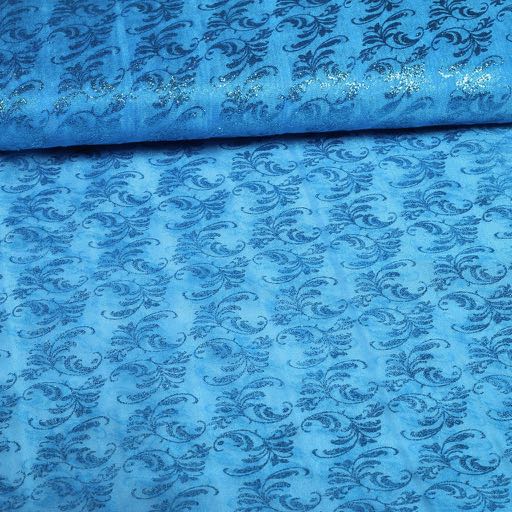 Organza stof aqua