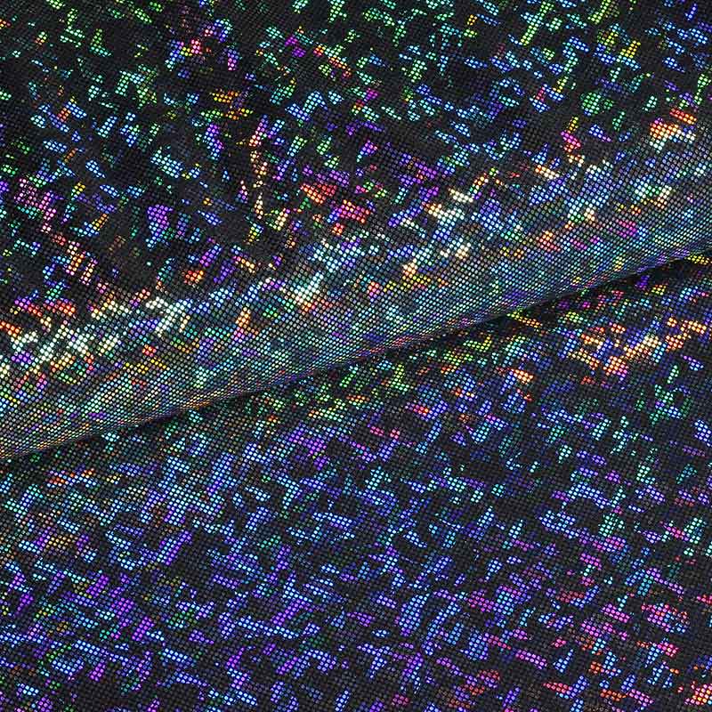Mystique Deluxe foil hologram zwart zilver