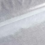 Mystique foil stof zilver