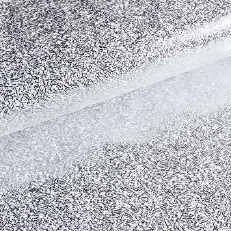 Mystique foil stof zilver