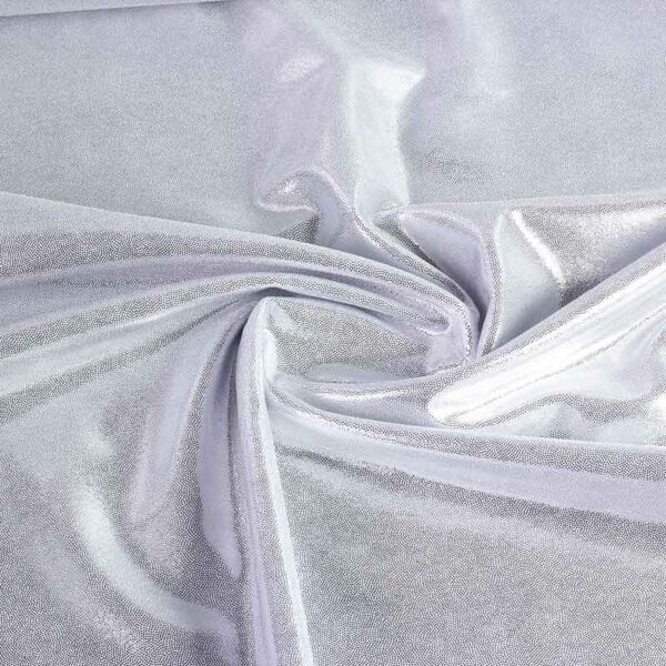 Mystique foil stof zilver
