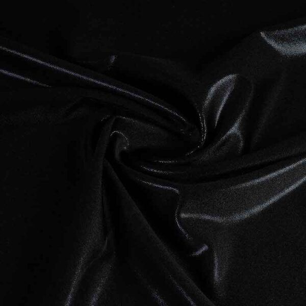 Mystique foil stof zwart