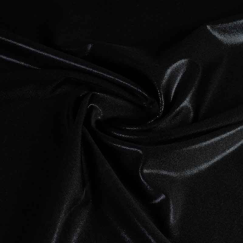 Mystique foil stof zwart
