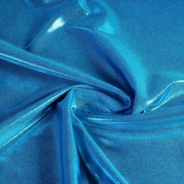 Mystique foil stof aqua