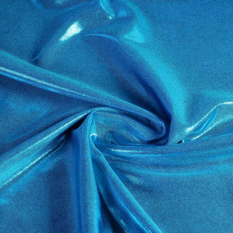 Mystique foil stof aqua