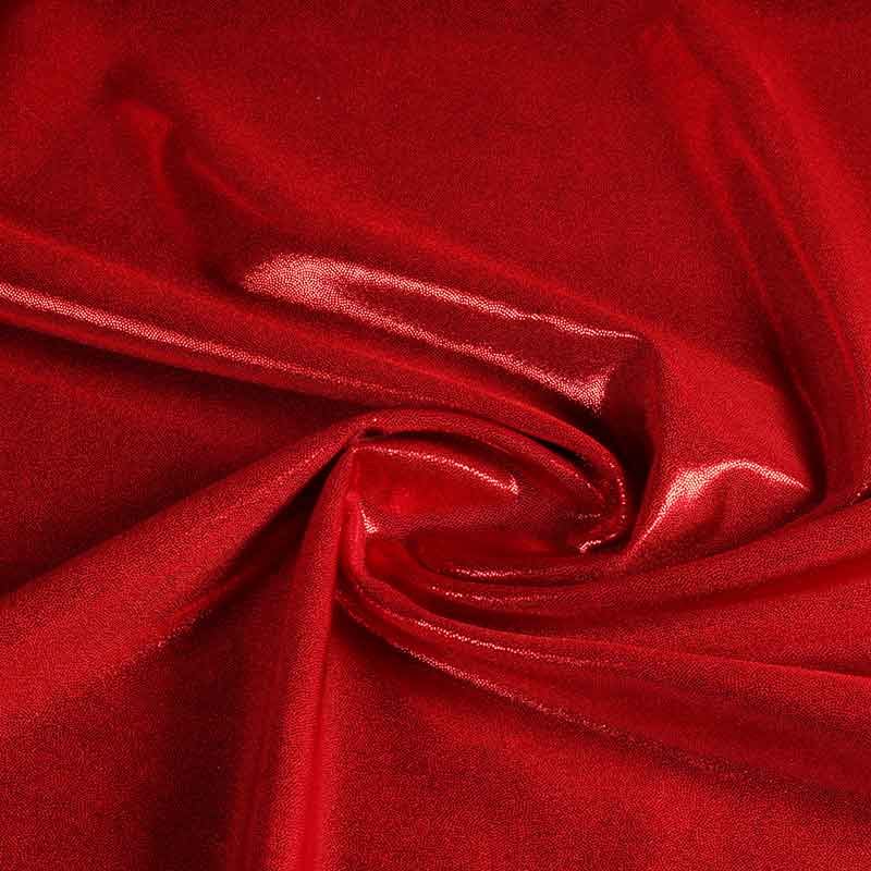 Mystique foil stof rood
