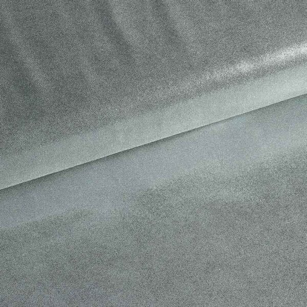 Mystique foil stof donker zilver