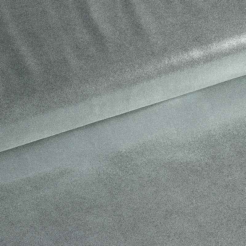 Mystique foil stof donker zilver