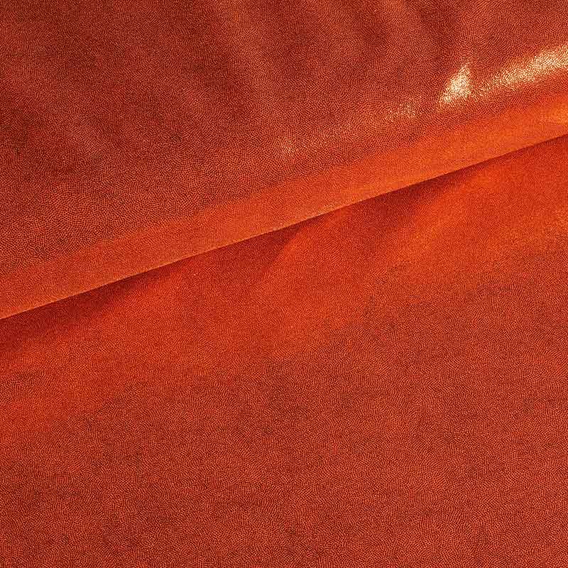 Mystique foil stof oranje
