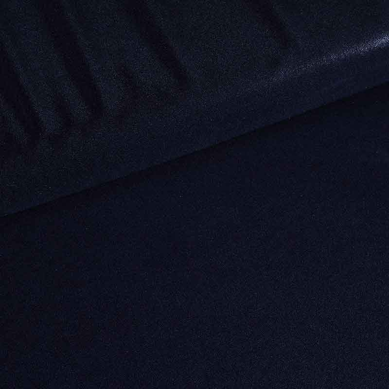 Mystique foil stof donkerblauw