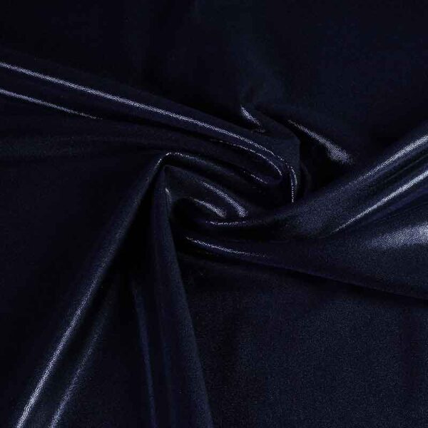 Mystique foil stof donkerblauw