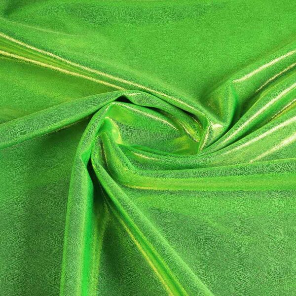 Mystique foil stof lime