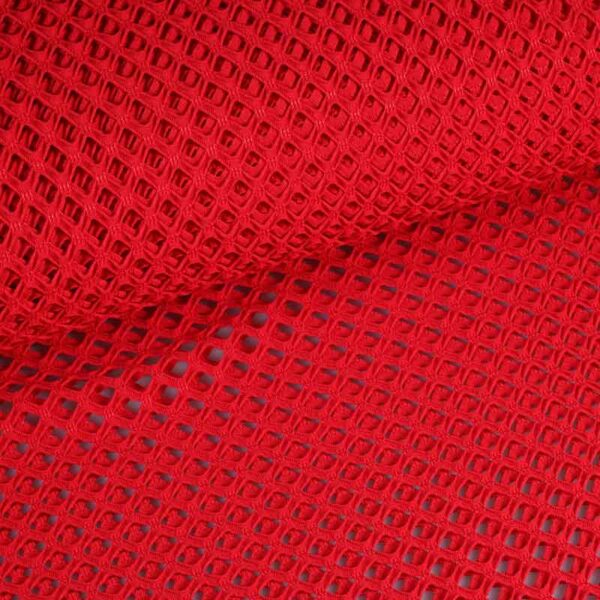 Elastische netstof grof rood