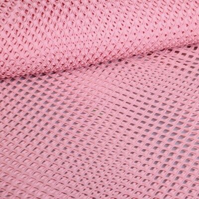 Elastische netstof grof oud roze