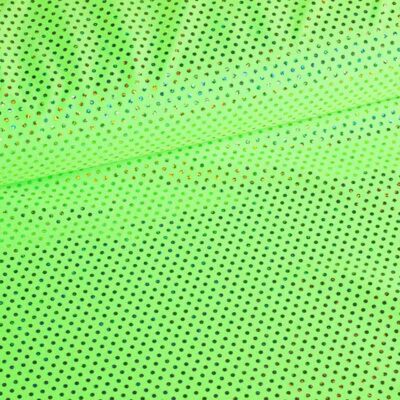 Pailletten stof stretch hologram lime
