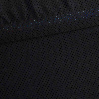 Pailletten stof stretch hologram zwart