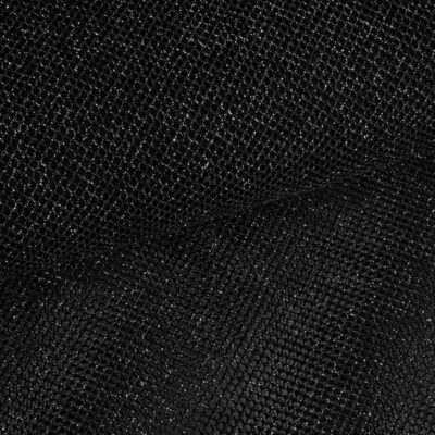 Elastische netstof glitter zwart