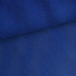 Elastische netstof glitter kobalt