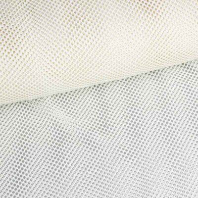Elastische netstof glitter ecru