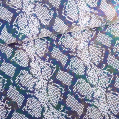 Stretch 4 way stof snake foil wit