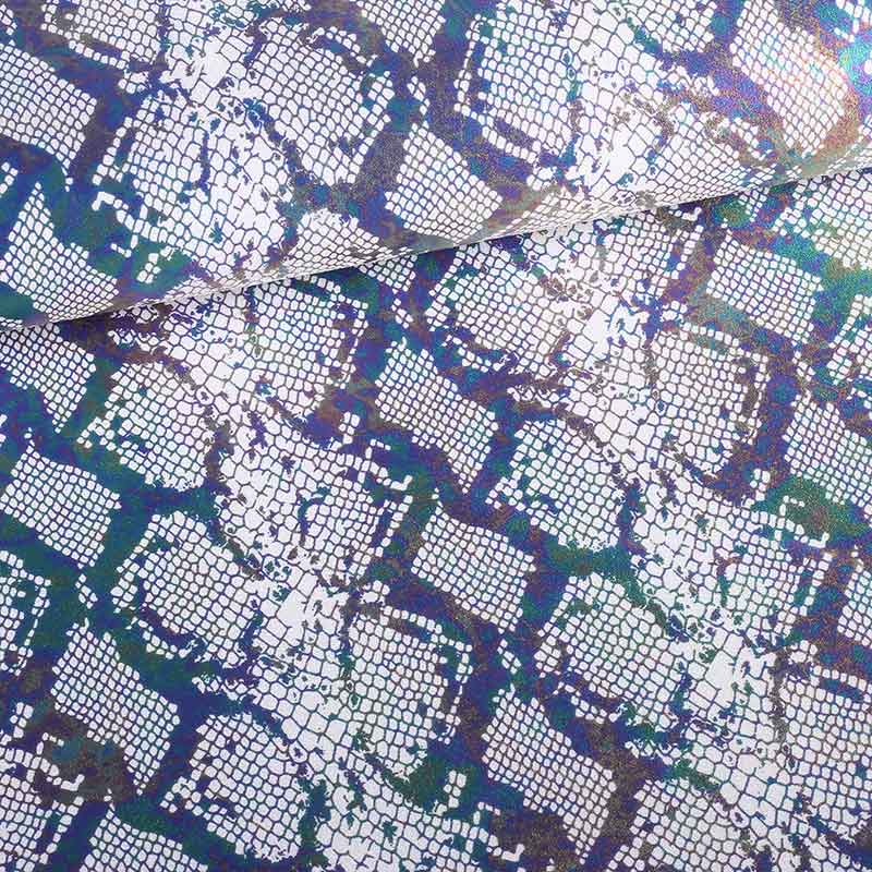 Stretch 4 way stof snake foil wit