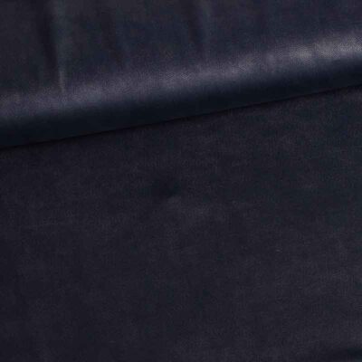Washed look stof navy