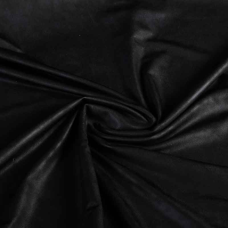 Washed look stof zwart