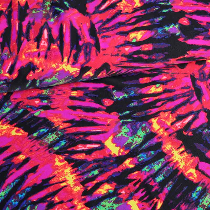 Tricot stretch stof Bahamas multicolor