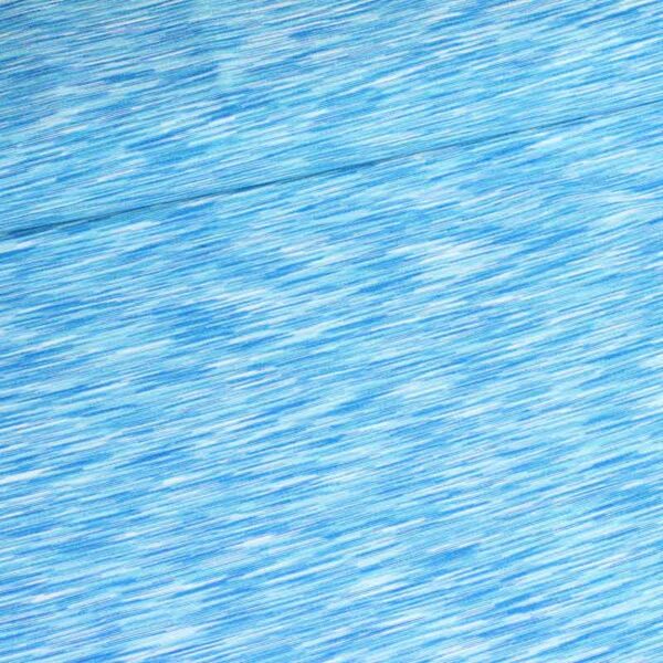 Tricot stretch stof aqua melange
