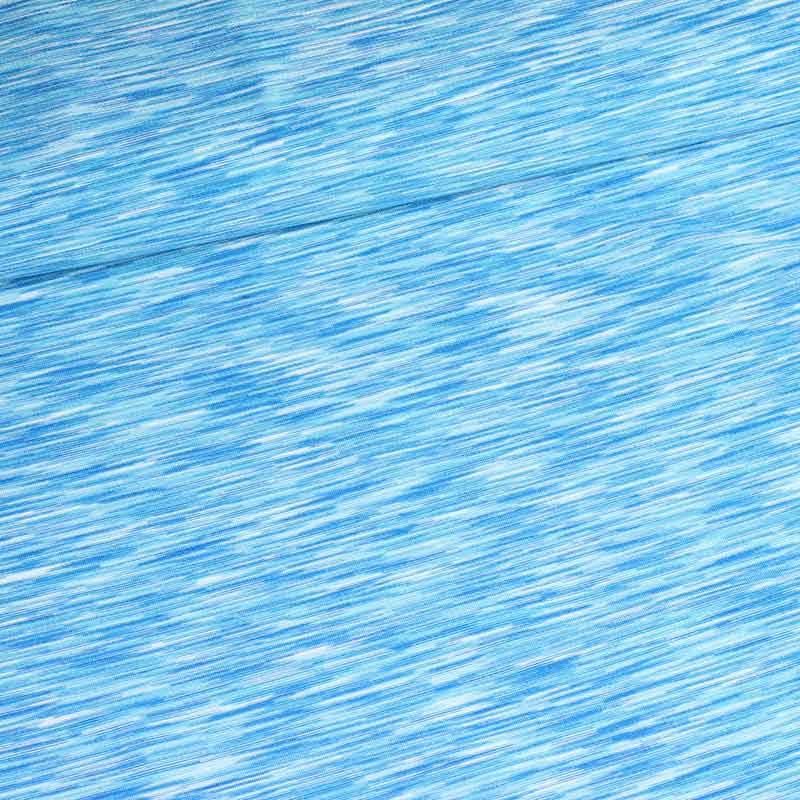 Tricot stretch stof aqua melange