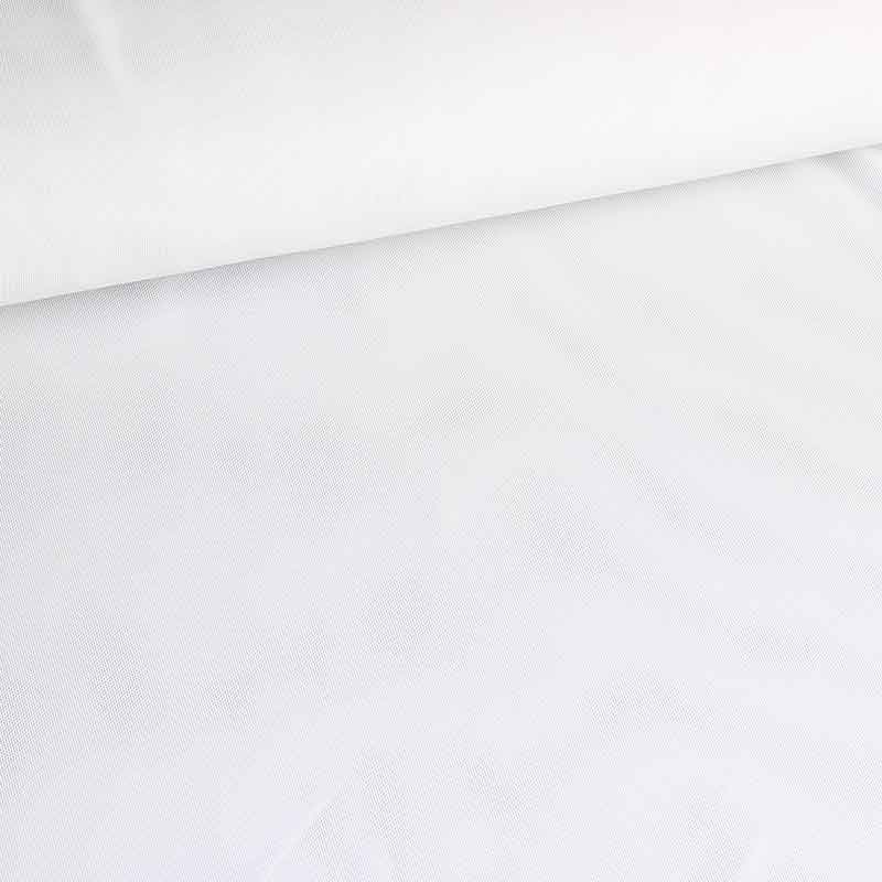 Stretch mesh stof wit
