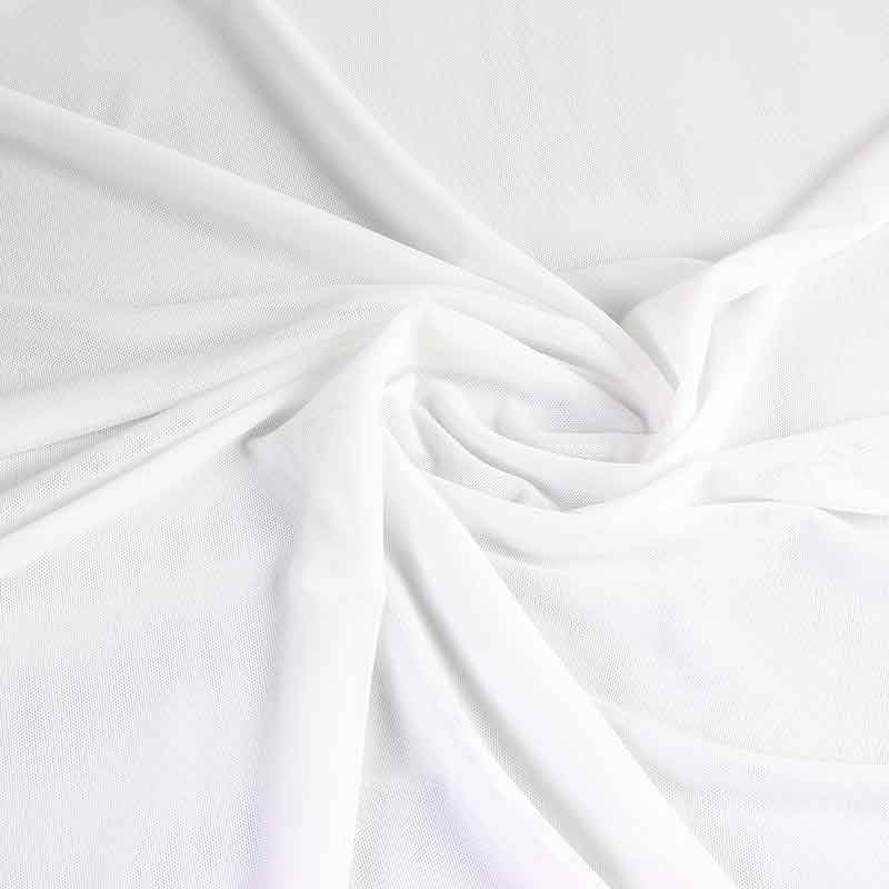 Stretch stof mesh ecru
