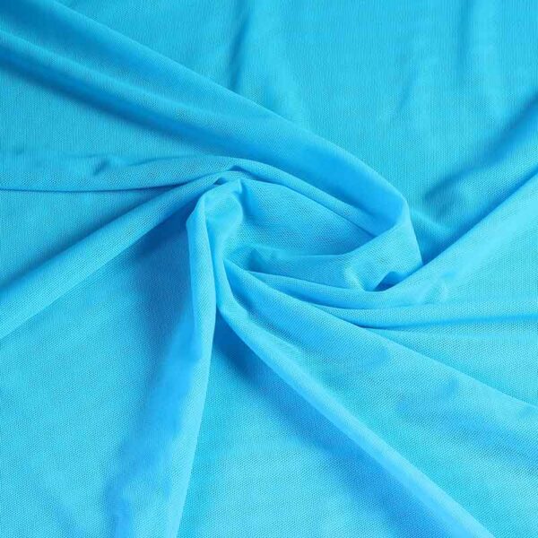 Stretch mesh stof turquoise