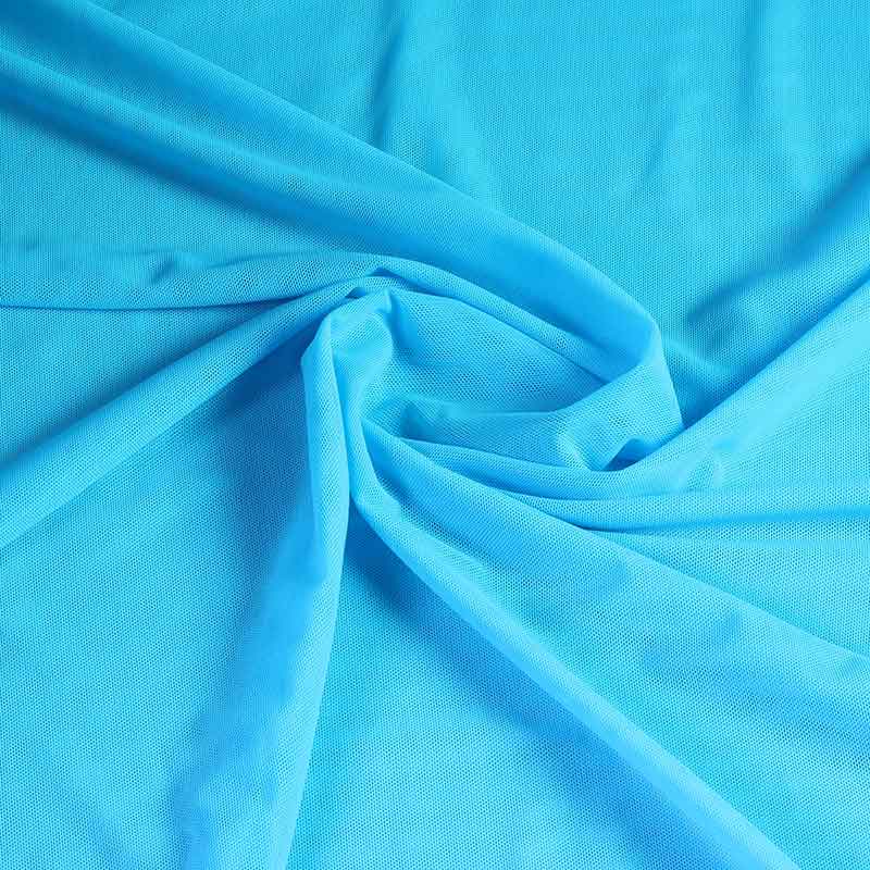 Stretch mesh stof turquoise