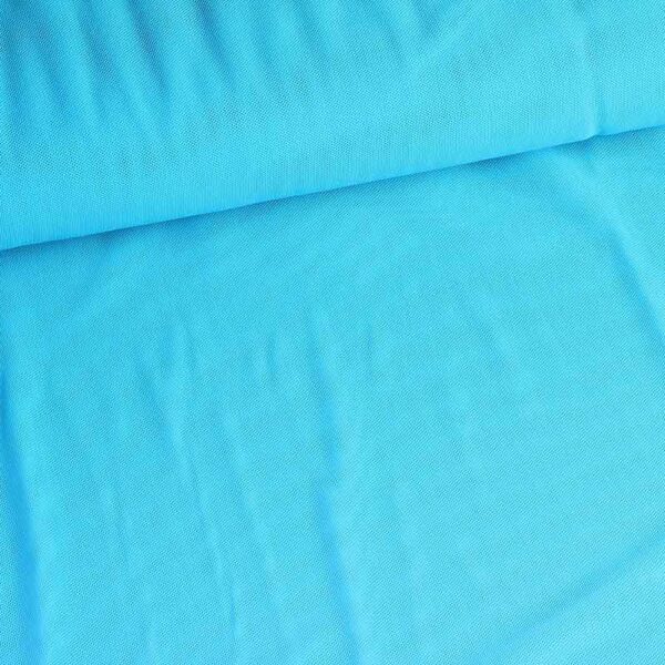 Stretch mesh stof turquoise