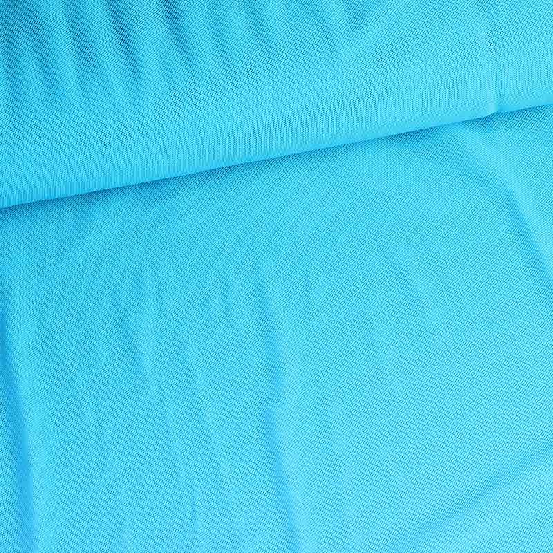 Stretch mesh stof turquoise