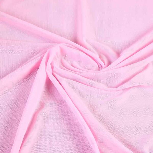 Stretch mesh stof babyroze
