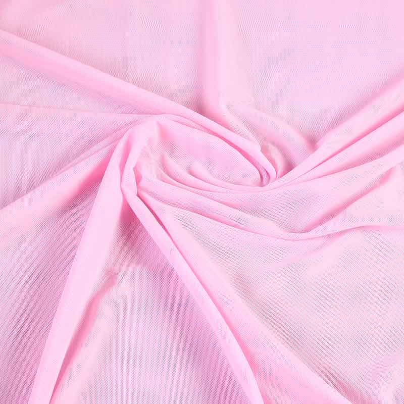 Stretch mesh stof babyroze