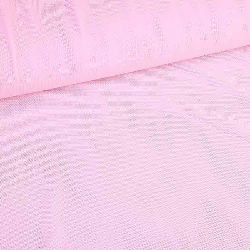 Stretch mesh stof babyroze