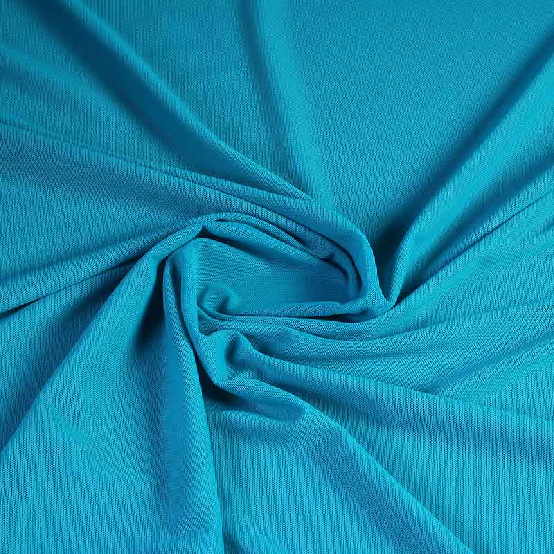 Stretch stof mesh petrol