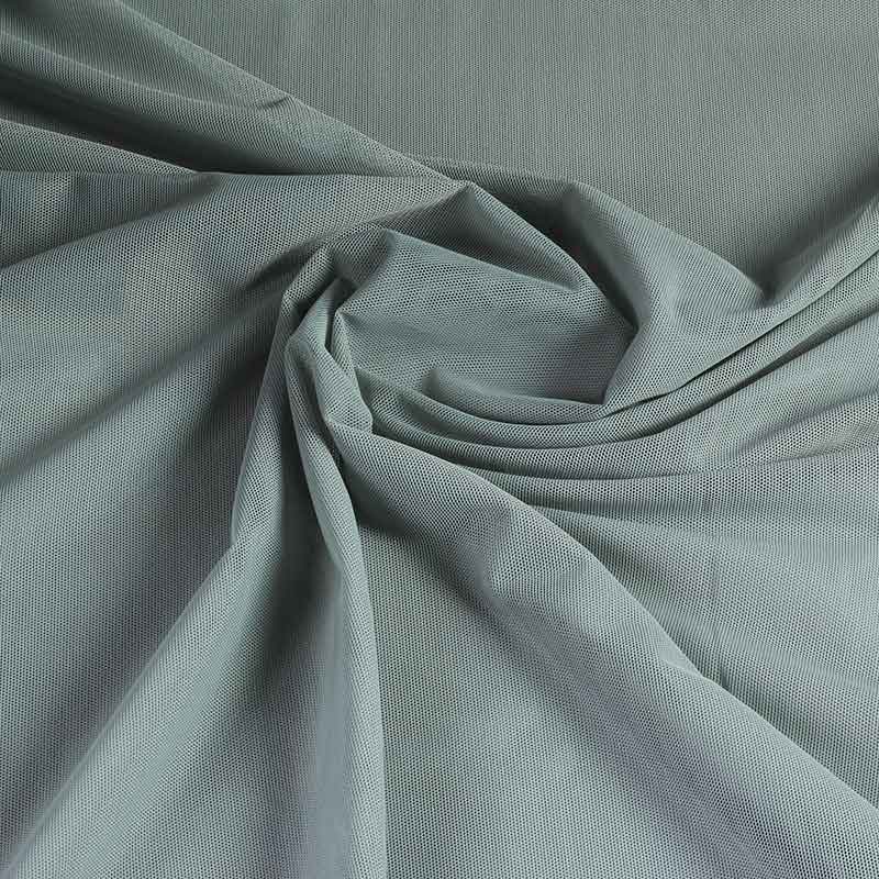 Stretch stof mesh grijs