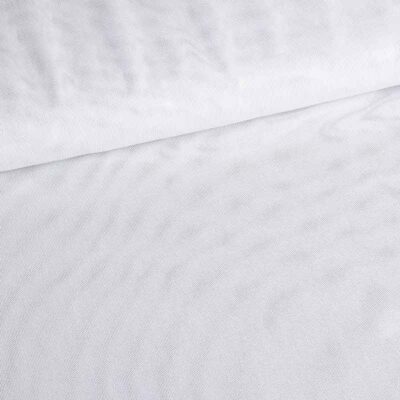 Stretch mesh foil stof wit