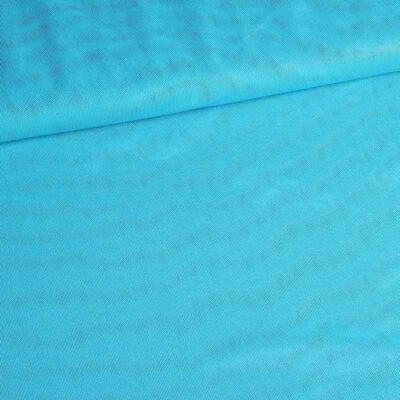 Stretch mesh foil stof aqua