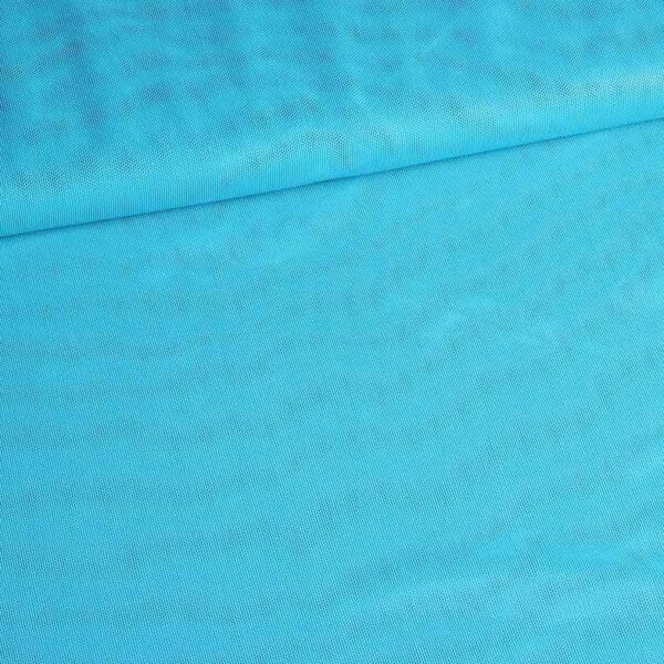 Stretch mesh foil stof aqua
